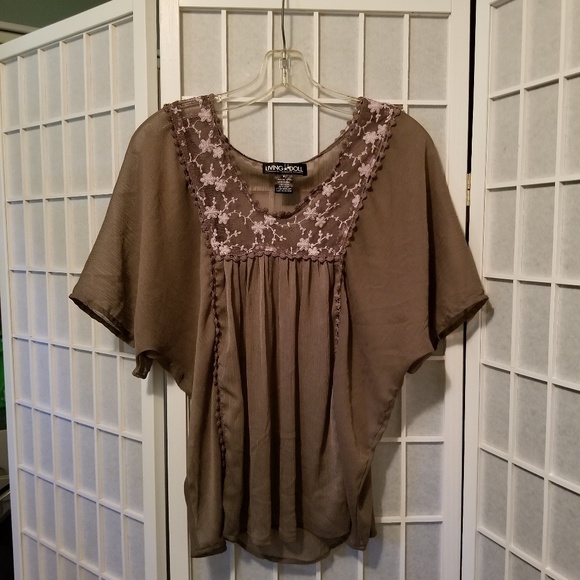 3/$15 Sheer Living Doll Top ! - Picture 6 of 6